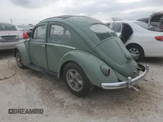 1957 Volkswagen Beetle with VIN 1308207, listed as a Copart auction lot 75331194 with 64,862 mi miles and Non Repairable. Bid and sale history available at DreamBid. Image 2.