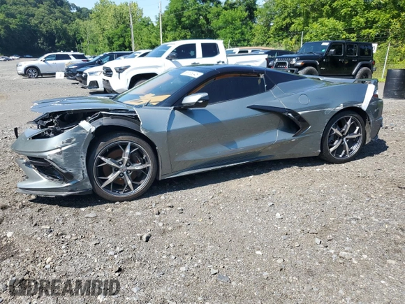 2023 Chevrolet Corvette 3LT z VIN 1G1YC3D44P5110838, wystawiony jako Copart lot #65185045 z przebiegiem 21 220 mil mil oraz Nie do naprawy • Non repairable. Historia ofert i sprzedaży dostępna na DreamBid. Obrazek 1.