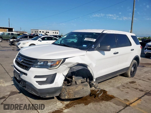 2018 Ford Police Interceptor Utility с VIN 1FM5K8AR0JGA72641, выставлен на аукционе Copart как лот 54064545 с пробегом 104 638 миль миль и Списание • Salvage title. История ставок и продаж доступна на DreamBid. Изображение 1.
