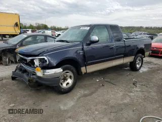 1999 Ford F-150 XL with VIN 1FTRX17L2XKB00768, listed as a Copart auction lot 50088124 with 294,478 mi miles and Salvage Title. Bid and sale history available at carsss.com. Image 1.