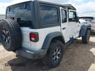 2018 Jeep Wrangler Unlimited Sport S z VIN 1C4HJXDG4JW298647, wystawiony jako IAAI lot #41930817 z przebiegiem 64 761 mil mil oraz . Historia ofert i sprzedaży dostępna na DreamBid. Obrazek 4.