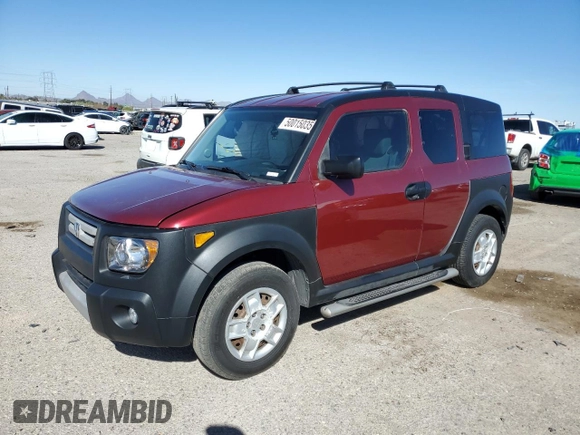 2007 Honda Element LX with VIN 5J6YH18307L008070, listed as a Copart auction lot 50015035 with 129,767 mi miles and Salvage Title. Bid and sale history available at DreamBid. Image 1.