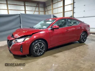 2024 Nissan Sentra SV with VIN 3N1AB8CV6RY211780, listed as a Copart auction lot 65891565 with 21,059 mi miles and Non repairable. Bid and sale history available at DreamBid. Image 1.