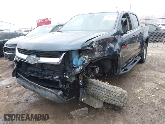 2019 Chevrolet Colorado 4WD Work Truck with VIN 1GCGTBEN8K1306088, listed as a IAAI auction lot 41807366 with 57,376 mi miles. Bid and sale history available at carsss.com. Image 6.
