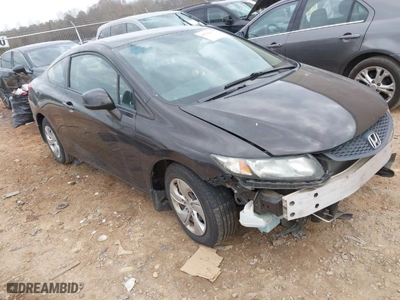 2013 Honda Civic Cpe LX with VIN 2HGFG3B54DH505462, listed as a IAAI auction lot 41519635 with 131,803 mi miles. Bid and sale history available at carsss.com. Image 1.