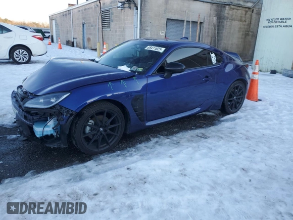 2023 Toyota 86 Premium with VIN JF1ZNBE17P9752764, listed as a Copart auction lot 88411625 with 14,394 mi miles and Salvage Title. Bid and sale history available at DreamBid. Image 1.
