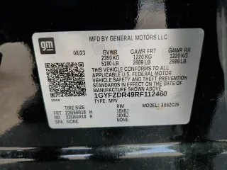 2024 Cadillac XT4 AWD Premium Luxury with VIN 1GYFZDR49RF112460, listed as a Copart auction lot 67183524 with 12,396 mi miles and Salvage title. Bid and sale history available at DreamBid. Image 15.