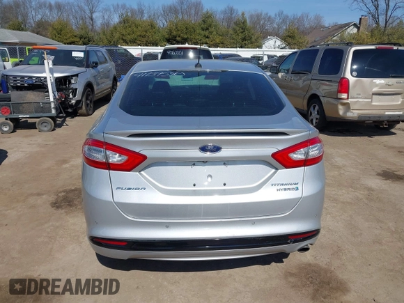 2014 Ford Fusion Titanium Hybrid with VIN 3FA6P0RU9ER147443, listed as a IAAI auction lot 41739540 with 146,359 mi miles. Bid and sale history available at carsss.com. Image 17.