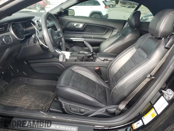 2021 Ford Mustang GT Premium with VIN 1FATP8FF7M5139740, listed as a Copart auction lot 84479174 with 27,358 mi miles and Salvage title. Bid and sale history available at DreamBid. Image 7.