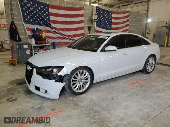 2013 Audi A6 2.0T Premium Plus with VIN WAUDFAFCXDN006742, listed as a Copart auction lot 85438854 with 119,601 mi miles and Salvage Title. Bid and sale history available at carsss.com. Image 1.