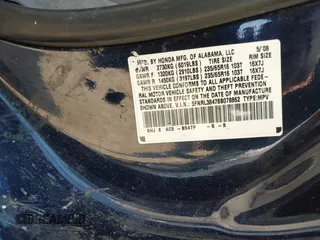2008 Honda Odyssey EX with VIN 5FNRL38478B078862, listed as a IAAI auction lot 40090252 with 184,583 mi miles. Bid and sale history available at carsss.com. Image 9.