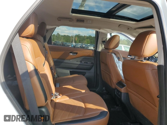 2023 Nissan Pathfinder Platinum with VIN 5N1DR3DJ4PC227904, listed as a Copart auction lot 52177715 with 55,282 mi miles and Salvage title. Bid and sale history available at DreamBid. Image 12.