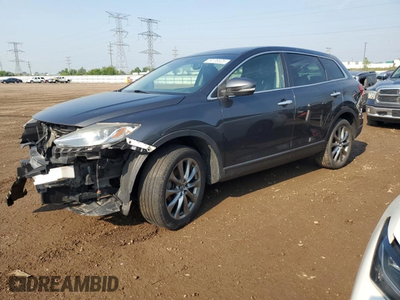 2014 Mazda CX-9 Grand Touring with VIN JM3TB3DVXE0443852, listed as a Copart auction lot 59106525 with 101,969 mi miles and Salvage title. Bid and sale history available at DreamBid. Image 1.