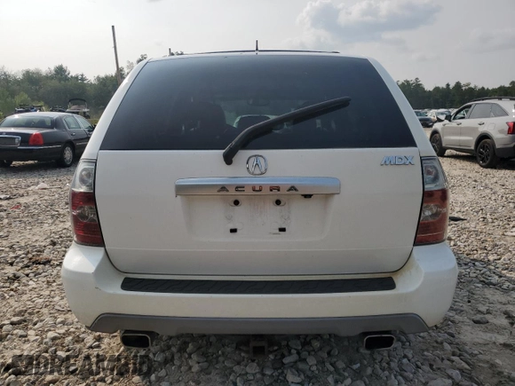 2006 Acura MDX Touring w/Navi with VIN 2HNYD18846H519865, listed as a Copart auction lot 66582274 with 208,745 mi miles and Salvage Title. Bid and sale history available at carsss.com. Image 6.