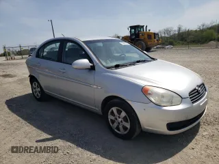 2007 Hyundai Accent GLS with VIN KMHCN46C17U108018, listed as a Copart auction lot 55632095 with 185,467 mi miles and Salvage title. Bid and sale history available at DreamBid. Image 4.