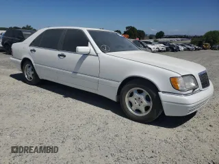 1997 Mercedes-Benz S-Class with VIN WDBGA33G2VA340711, listed as a Copart auction lot 52647695 with 90,224 mi miles and Salvage Title. Bid and sale history available at carsss.com. Image 4.