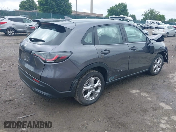 2023 Honda HR-V LX with VIN 3CZRZ2H37PM745529, listed as a IAAI auction lot 42508609 with Not provided miles and . Bid and sale history available at DreamBid. Image 4.