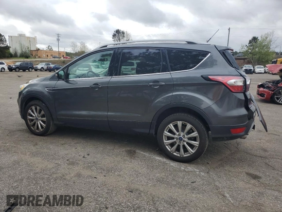 2017 Ford Escape Titanium with VIN 1FMCU0J98HUF09588, listed as a Copart auction lot 48988765 with 101,887 mi miles and Salvage Title. Bid and sale history available at DreamBid. Image 2.