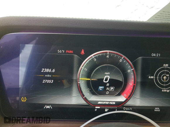 2021 Mercedes-Benz G 63 AMG with VIN W1NYC7HJ2MX372705, listed as a Copart auction lot 41193784 with 27,053 mi miles and . Bid and sale history available at DreamBid. Image 9.