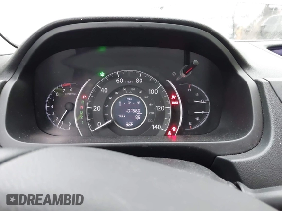 2013 Honda CR-V LX with VIN 2HKRM4H37DH627160, listed as a IAAI auction lot 41084839 with 107,560 mi miles and . Bid and sale history available at DreamBid. Image 7.