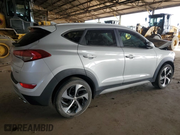 2018 Hyundai Tucson Sport with VIN KM8J33AL5JU800370, listed as a Copart auction lot 43791625 with 0 mi miles and Salvage Title. Bid and sale history available at carsss.com. Image 3.