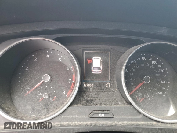 2018 Volkswagen Tiguan S with VIN 3VV0B7AX6JM105107, listed as a Copart auction lot 89363855 with 127,860 mi miles and Salvage title. Bid and sale history available at DreamBid. Image 9.
