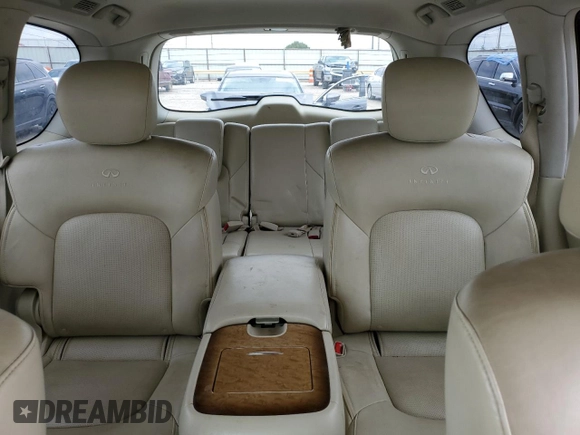 2011 Infiniti QX56 7-passenger with VIN JN8AZ2NE4B9002248, listed as a Copart auction lot 54601014 with 0 mi miles and Clean Title. Bid and sale history available at carsss.com. Image 10.