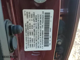 2013 Honda Civic Sdn LX with VIN 2HGFB2F59DH588406, listed as a Copart auction lot 85868884 with 124,929 mi miles and Salvage Title. Bid and sale history available at carsss.com. Image 13.