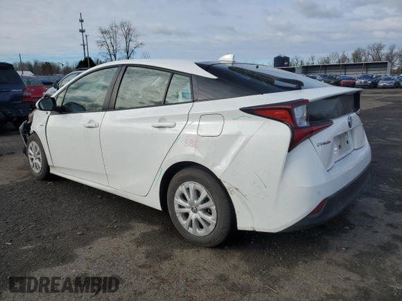 2021 Toyota Prius L Eco with VIN JTDKAMFUXM3149611, listed as a Copart auction lot 44269505 with 81,437 mi miles and Salvage title. Bid and sale history available at DreamBid. Image 2.