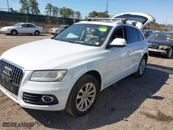 2013 Audi Q5 Premium Plus with VIN WA1LFAFP9DA027214, listed as a IAAI auction lot 42040393 with 173,280 mi miles. Bid and sale history available at carsss.com. Image 2.