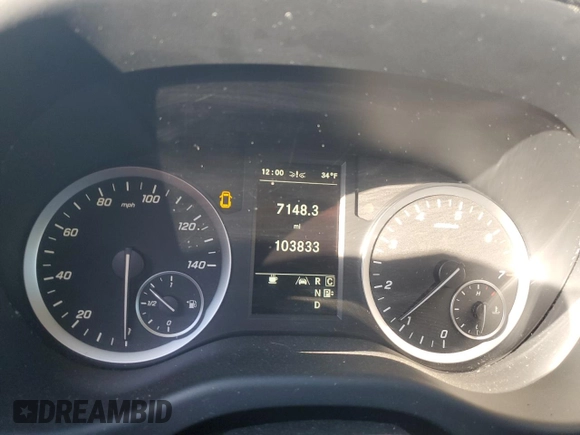 2020 Mercedes-Benz Metris with VIN W1WV0FEY6L3687760, listed as a Copart auction lot 83608334 with 103,833 mi miles and Clean Title. Bid and sale history available at DreamBid. Image 9.
