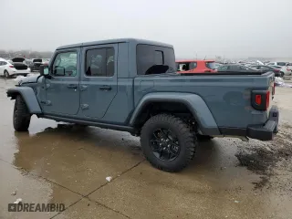2024 Jeep Gladiator Willys with VIN 1C6HJTAG4RL133988, listed as a Copart auction lot 43078465 with 3,452 mi miles and Salvage Title. Bid and sale history available at carsss.com. Image 2.
