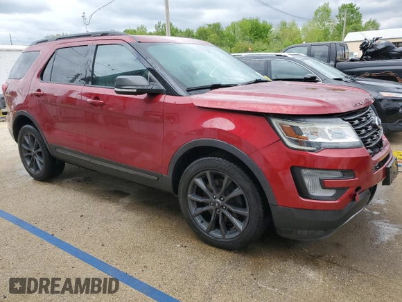 2017 Ford Explorer XLT z VIN 1FM5K8D81HGC53275, wystawiony jako Copart lot #53998225 z przebiegiem 38 557 mil mil oraz Szkoda całkowita • Salvage title. Historia ofert i sprzedaży dostępna na DreamBid. Obrazek 4.