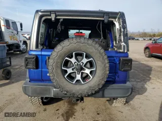 2018 Jeep Wrangler Unlimited Sport S with VIN 1C4HJXDN8JW323452, listed as a Copart auction lot 48574355 with 67,555 mi miles and Salvage Title. Bid and sale history available at carsss.com. Image 6.