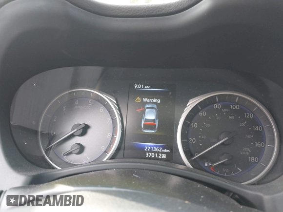 2015 Infiniti Q50 Premium with VIN JN1BV7AP5FM352834, listed as a IAAI auction lot 42037967 with 271,362 mi miles. Bid and sale history available at carsss.com. Image 7.
