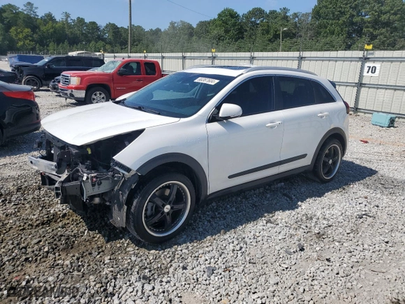 2019 Kia Niro EV EX Premium with VIN KNDCE3LG7K5026741, listed as a Copart auction lot 66387604 with 62,733 mi miles and Salvage Title. Bid and sale history available at carsss.com. Image 1.