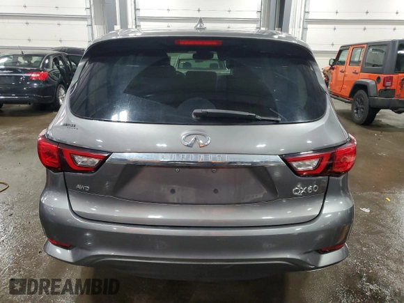 2019 Infiniti QX60 Luxe with VIN 5N1DL0MM7KC567163, listed as a Copart auction lot 49100445 with 89,030 mi miles and Salvage title. Bid and sale history available at DreamBid. Image 6.