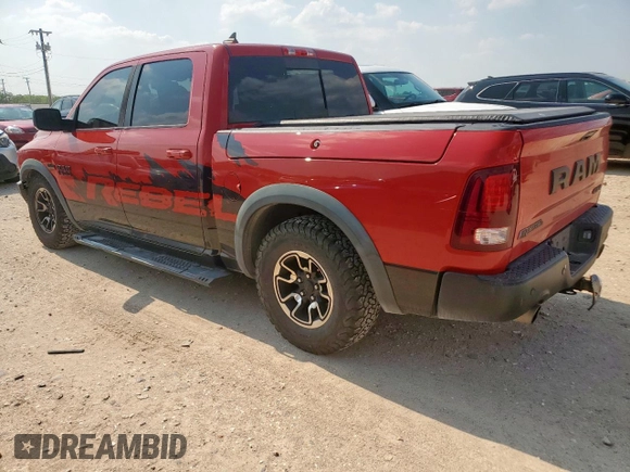 2016 Ram 1500 Rebel z VIN 1C6RR7YT5GS363811, wystawiony jako Copart lot #56161525 z przebiegiem 136 611 mil mil oraz Szkoda całkowita • Salvage title. Historia ofert i sprzedaży dostępna na DreamBid. Obrazek 2.