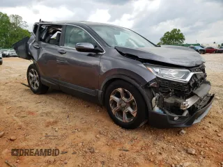 2017 Honda CR-V EX-L with VIN 7FARW1H87HE004506, listed as a Copart auction lot 52672355 with 43,519 mi miles and Salvage Title. Bid and sale history available at DreamBid. Image 4.