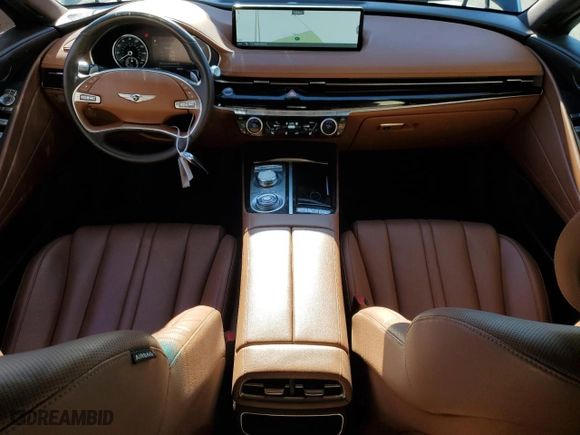 2023 Genesis G80 2.5T with VIN KMTGB4SC3PU196995, listed as a Copart auction lot 82383094 with 28,402 mi miles and Non Repairable. Bid and sale history available at carsss.com. Image 8.