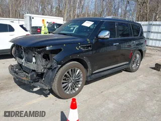 2021 Infiniti QX80 LUXE with VIN JN8AZ2AE0M9273915, listed as a IAAI auction lot 41800571 with 42,653 mi miles. Bid and sale history available at carsss.com. Image 18.
