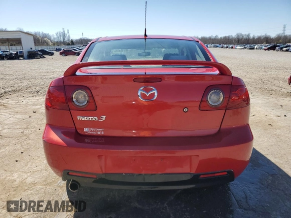 2005 Mazda 3 i with VIN JM1BK12F651269213, listed as a Copart auction lot 48745855 with 134,999 mi miles and Salvage Title. Bid and sale history available at DreamBid. Image 6.