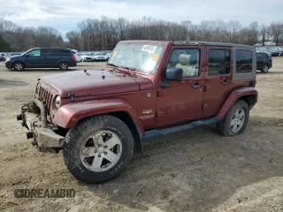 2008 Jeep Wrangler Unlimited Sahara z VIN 1J4GA59158L535916, wystawiony jako Copart lot #46090535 z przebiegiem 164 323 mil mil oraz Szkoda całkowita • Salvage title. Historia ofert i sprzedaży dostępna na DreamBid. Obrazek 1.