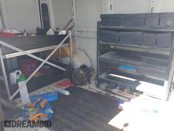 2023 Ram ProMaster Cargo with VIN 3C6LRVVG4PE584448, listed as a IAAI auction lot 41582170 with 87,666 mi miles and . Bid and sale history available at DreamBid. Image 4.