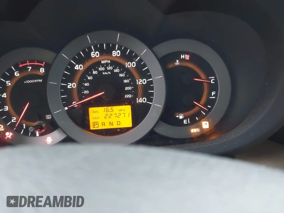 2010 Toyota RAV4 Ltd with VIN 2T3DF4DV2AW025752, listed as a IAAI auction lot 41501570 with 227,271 mi miles. Bid and sale history available at carsss.com. Image 7.