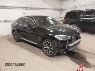 2019 BMW X4 xDrive30i z VIN 5UXUJ3C52KLG53004, wystawiony jako IAAI lot #42115980 z przebiegiem 53 566 mil mil oraz . Historia ofert i sprzedaży dostępna na DreamBid. Obrazek 1.