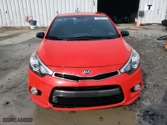 2015 Kia Forte Koup SX with VIN KNAFZ6A38F5266189, listed as a Copart auction lot 43682475 with 89028 miles and Salvage Title. Bid and sale history available at carsss.com. Image 5.