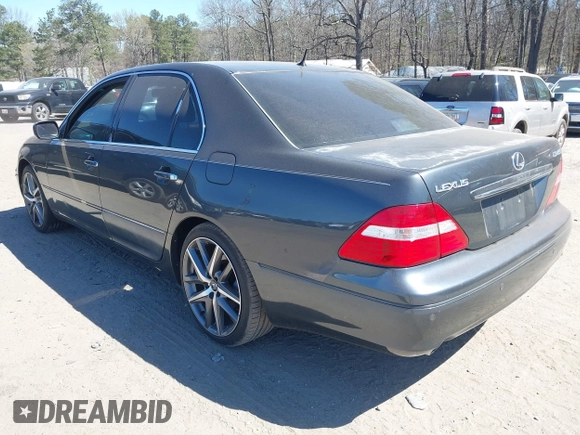 2005 Lexus LS 430 with VIN JTHBN36F455014614, listed as a IAAI auction lot 41825696 with Not Provided miles and . Bid and sale history available at DreamBid. Image 3.