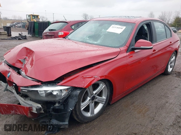 2014 BMW 3 Series 328d xDrive with VIN WBA3D5C51EKX97440, listed as a IAAI auction lot 41576050 with 124,242 mi miles. Bid and sale history available at carsss.com. Image 2.