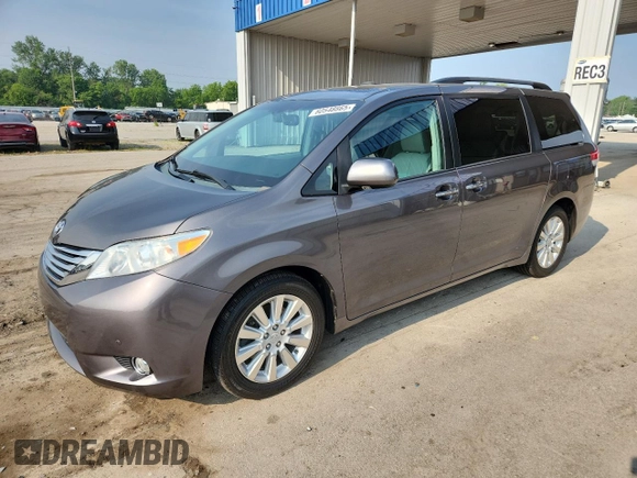 2011 Toyota Sienna XLE with VIN 5TDDK3DC6BS026264, listed as a Copart auction lot 60548865 with 147,516 mi miles and Salvage title. Bid and sale history available at DreamBid. Image 1.